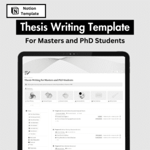 thesis writing template for master and phd students