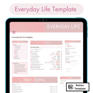 everyday life notion template