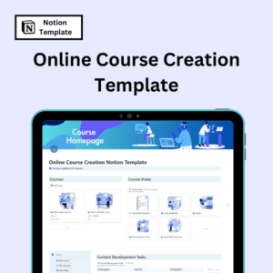 create online courses with notion