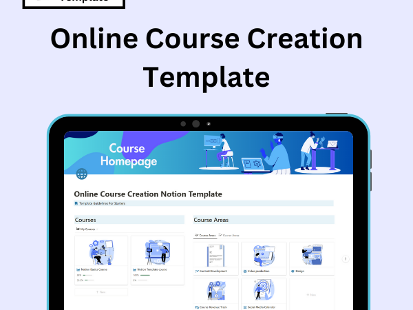 create online courses with notion