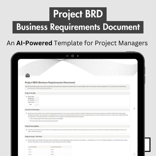 Business Requirements Documents - Project BRD Template - Notion Market Hub