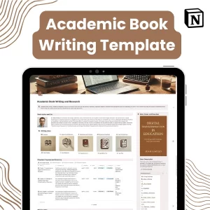 academic book writing template