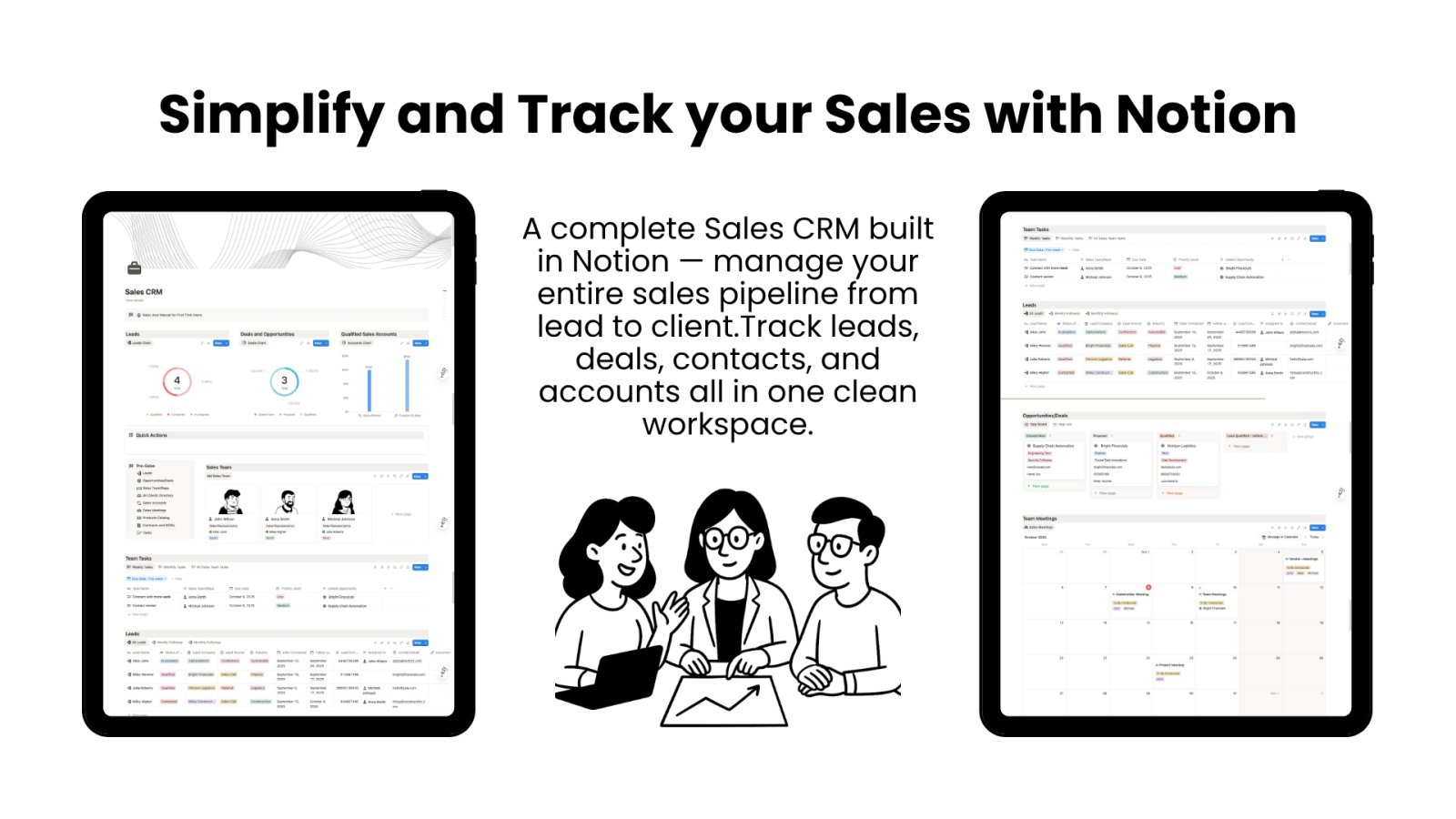 Sales CRM for Business - Notion Market Hub