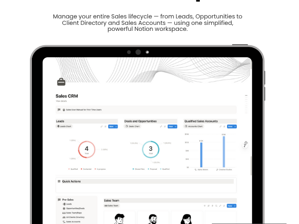 sales crm notion template