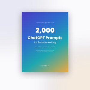 chatgpt prompt for business