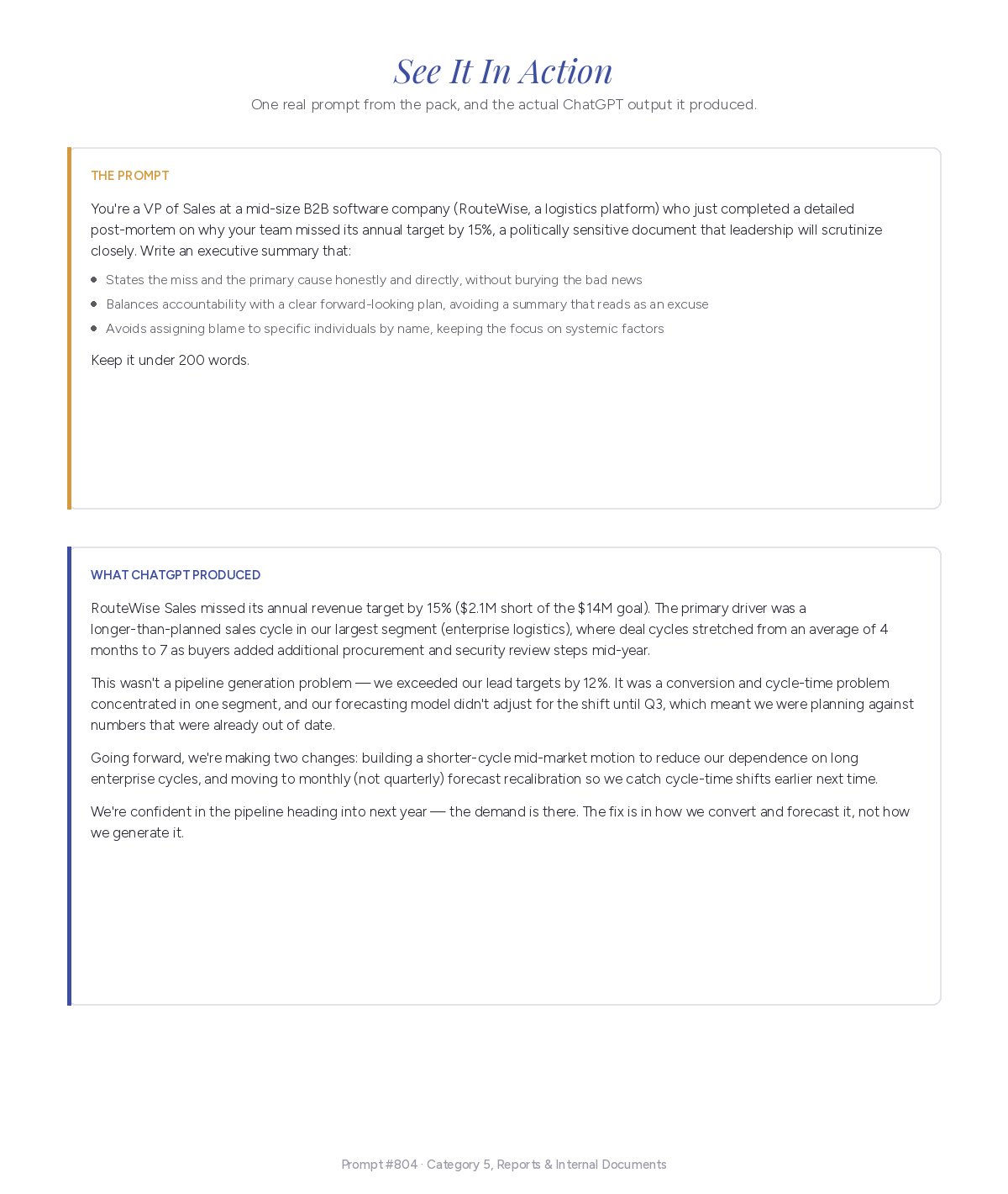 Example full-scenario ChatGPT prompt for business writing