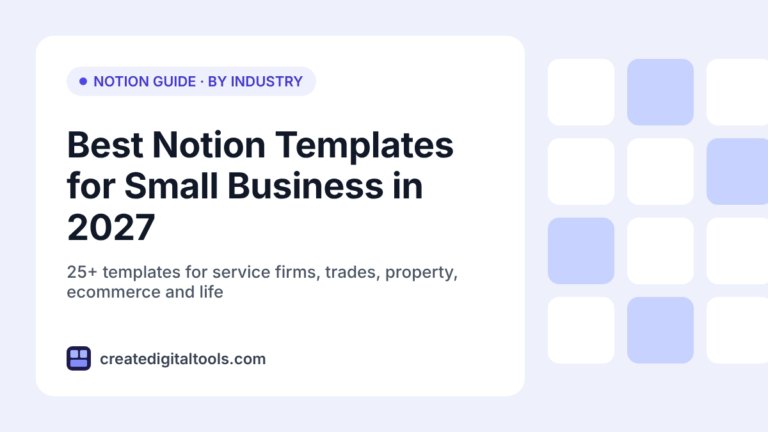 Best Notion Templates for Small Business (2027, by Industry)