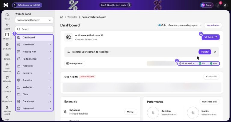 Hostinger hPanel Tour 2026: Every Section Explained (Real Screenshots)