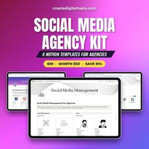 Social Media Agency Kit: 6 Notion templates for agencies