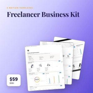 Freelancer Business Kit Notion template bundle