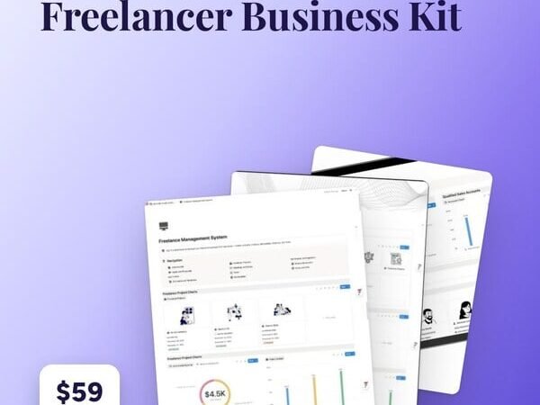 Freelancer Business Kit Notion template bundle