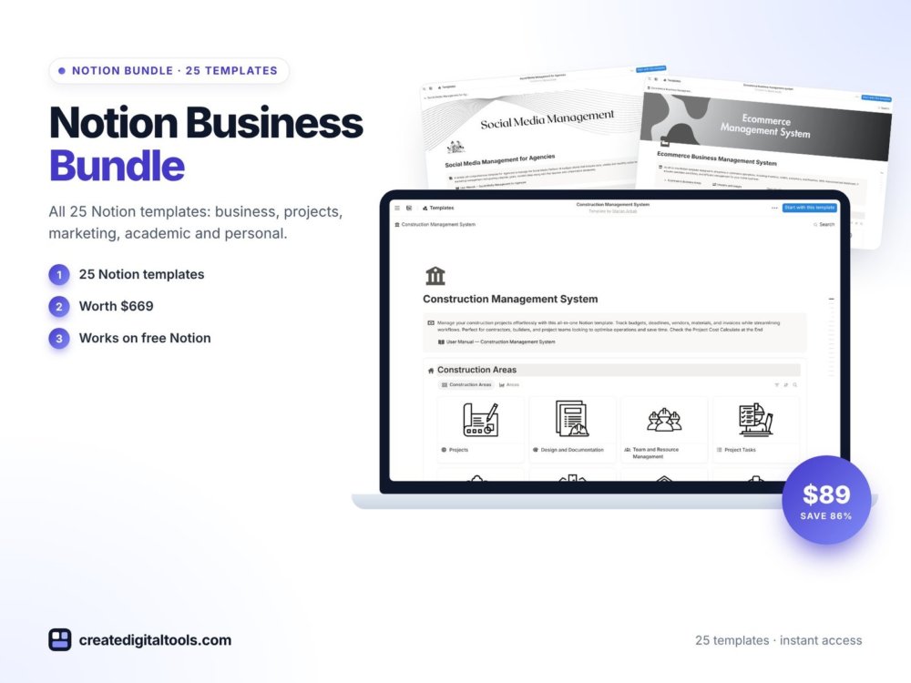Notion Business Bundle preview
