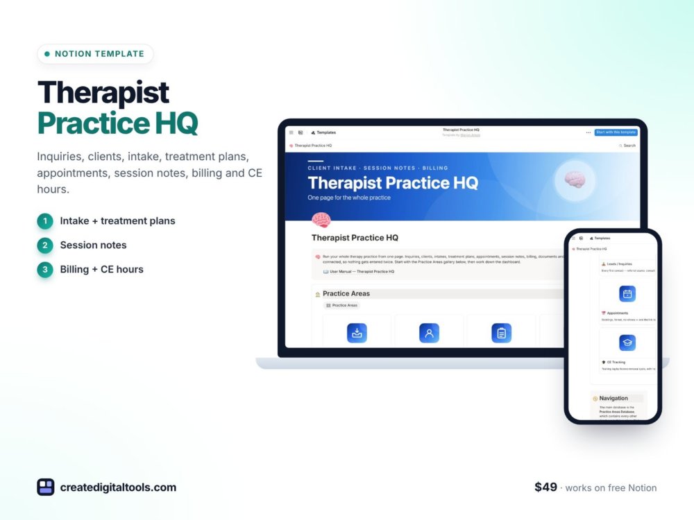 Therapist Practice HQ preview