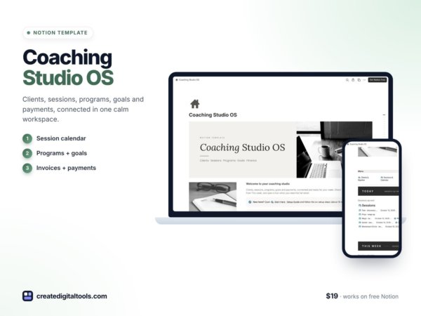 Coaching Studio OS preview