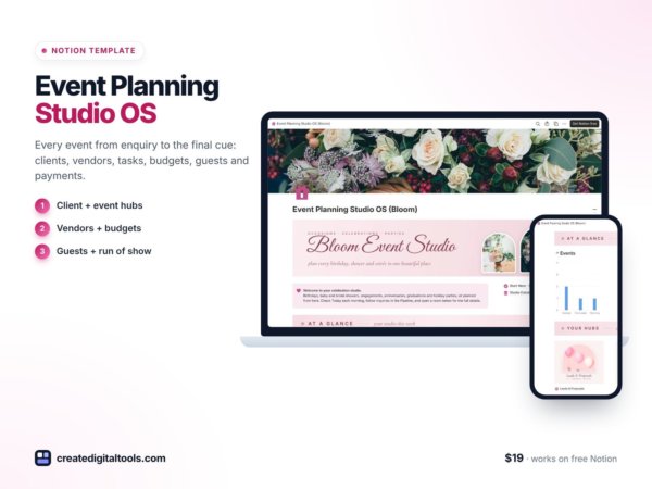 Event Planning Studio OS preview