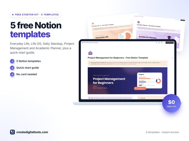 Free Notion Templates for Beginners: Starter Kit
