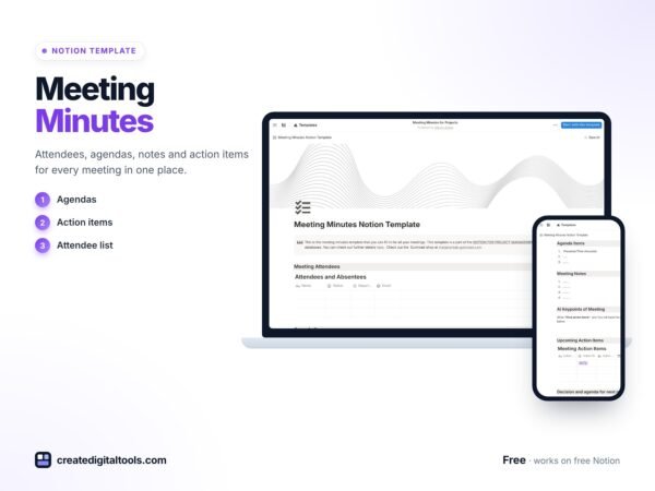Meeting Minutes with Notion preview