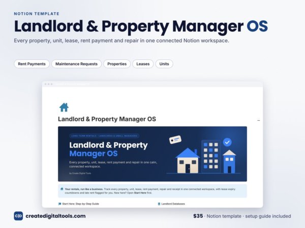 Landlord & Property Manager OS Notion template