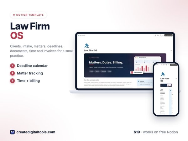 Law Firm OS Notion template