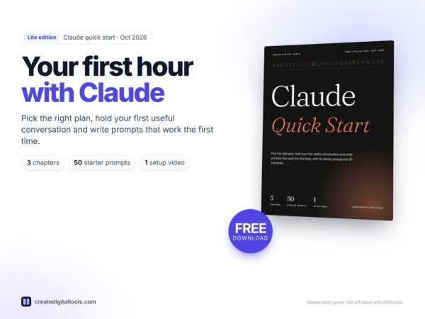 Claude Quick Start, free Lite edition of Claude A to Z