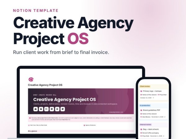Creative Agency Project OS | Notion Template