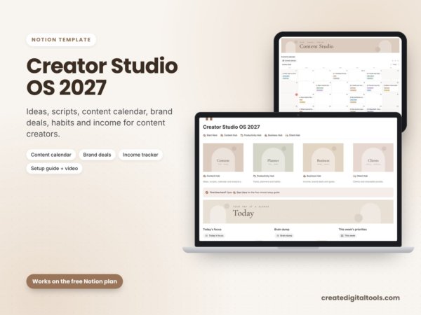 Creator Studio OS 2027