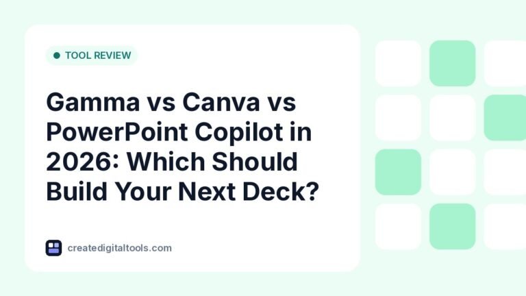 Gamma vs Canva vs PowerPoint Copilot in 2026: Which Should Build Your Next Deck?