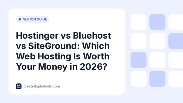 Hostinger vs Bluehost vs SiteGround: Which Web Hosting Is Worth Your Money in 2026?