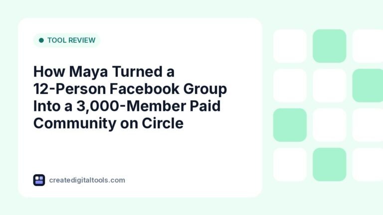 How Maya Turned a 12-Person Facebook Group Into a 3,000-Member Paid Community on Circle