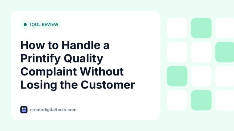 How to Handle a Printify Quality Complaint Without Losing the Customer