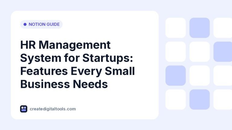 HR Management System for Startups: Features Every Small Business Needs