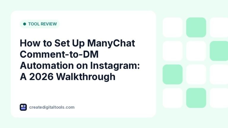 How to Set Up ManyChat Comment-to-DM Automation on Instagram: A 2026 Walkthrough