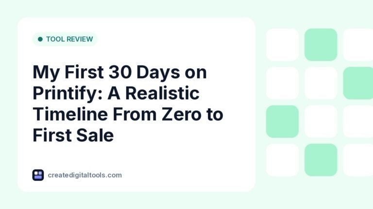 My First 30 Days on Printify: A Realistic Timeline From Zero to First Sale