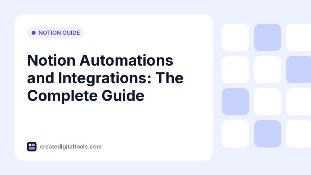 Notion Automations and Integrations: The Complete Guide