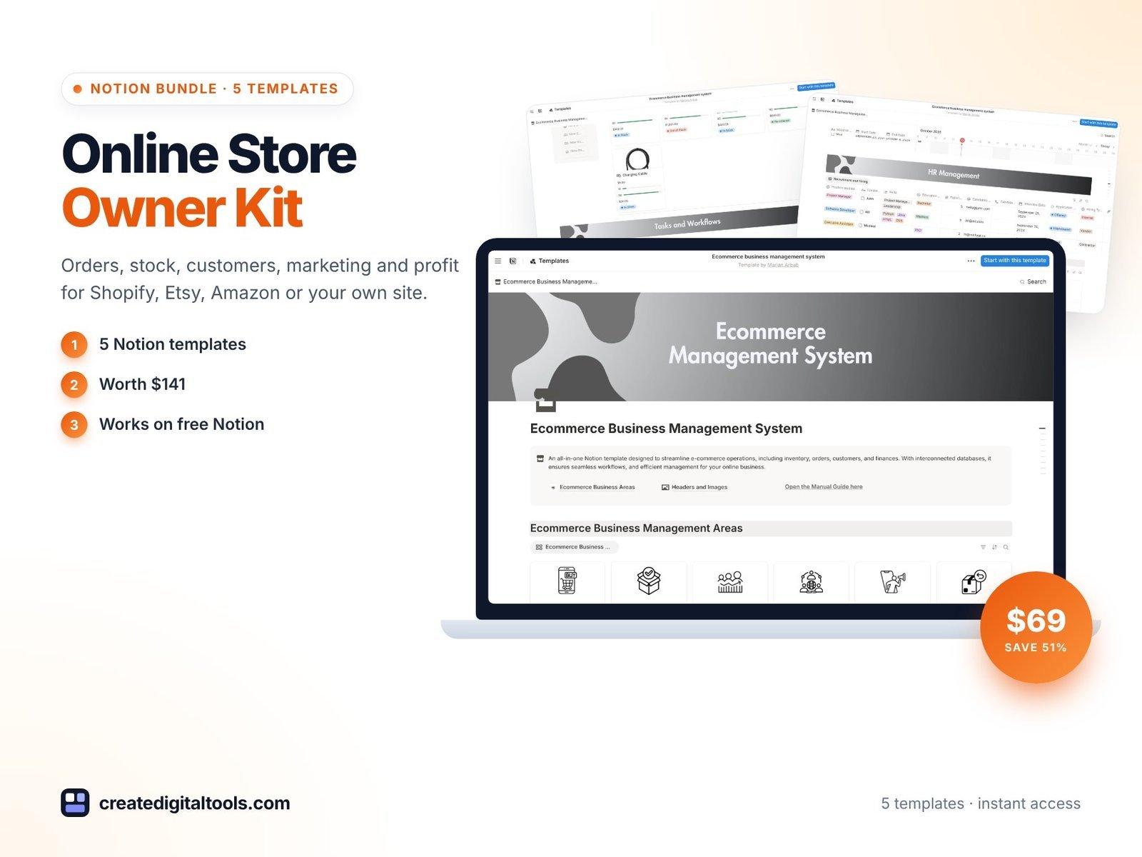 Online Store Owner Kit: 5 templates for $69